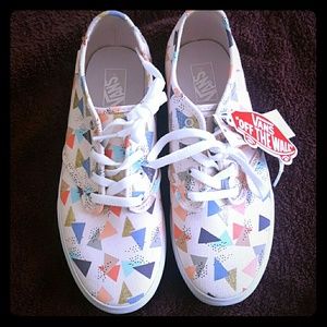 Vans geometric glitter print